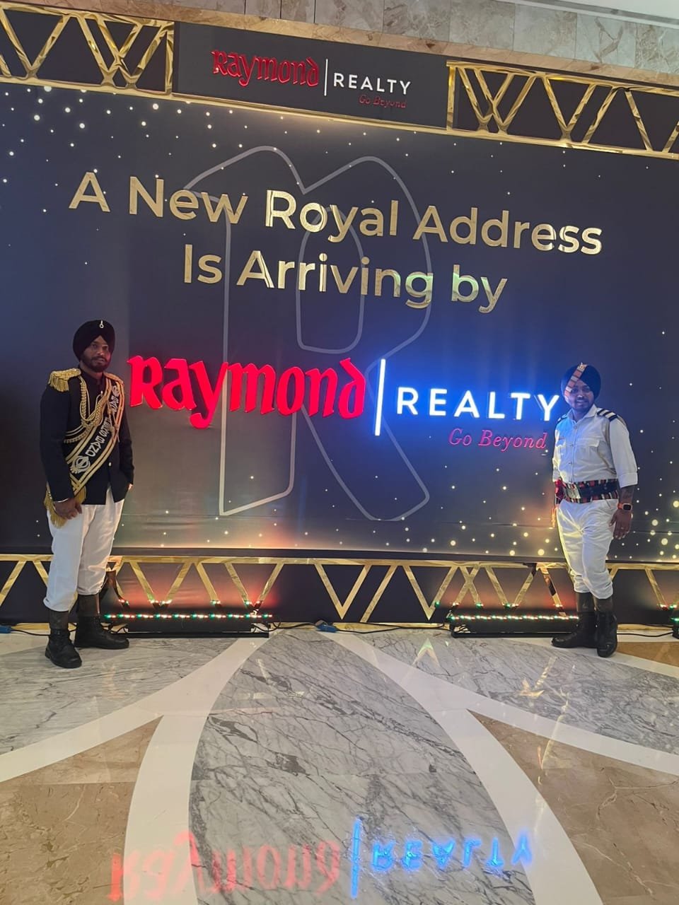 Band entrance at premium corporate launch